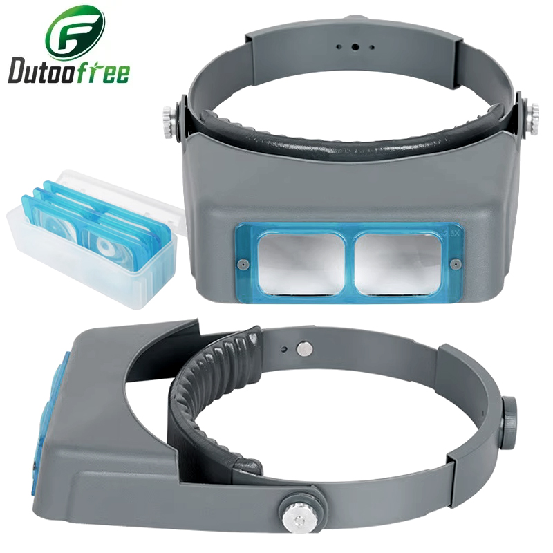 Electronics Repair Glasses - نظارات تكبير احترافية للرأس 1.5X2X2.5X3.5X بدون