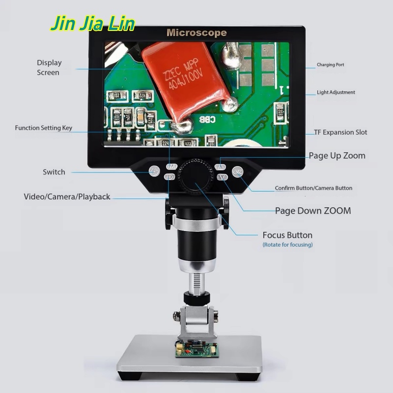 Electronics Repair Microscope - مجهر رقمي بشاشة LCD عالية الدقة