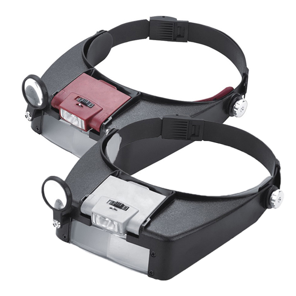 Electronics Repair Glasses - 10X عقال LED مكبرة نظارات مضيئة