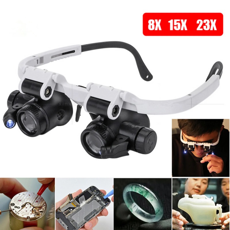 نظارات مكبرة متعددة العدسات مع - مراجعة Electronics Repair Glasses وسعره