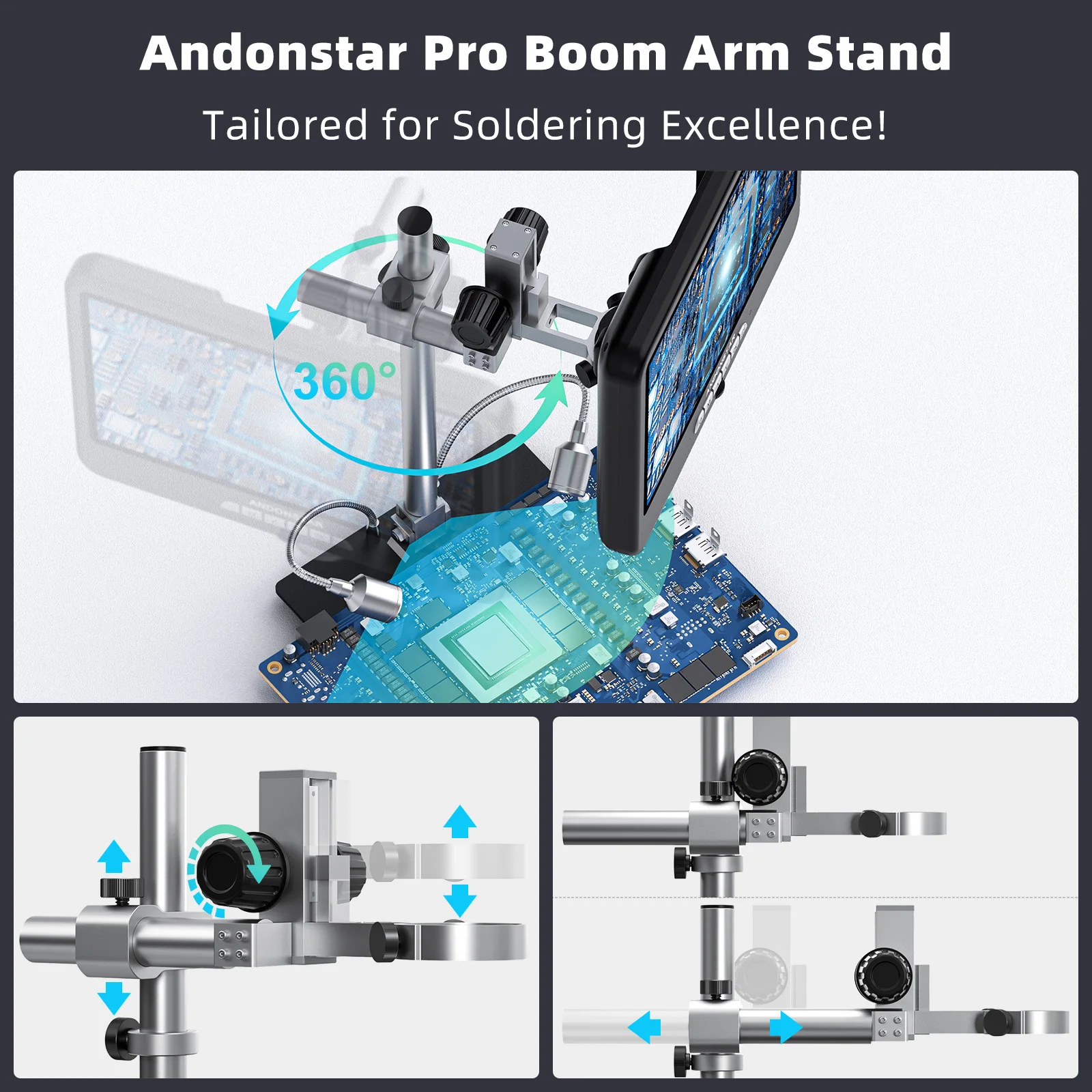 مجهر رقمي Andonstar AD210S-Pro - مراجعة Electronic Repairing وسعره