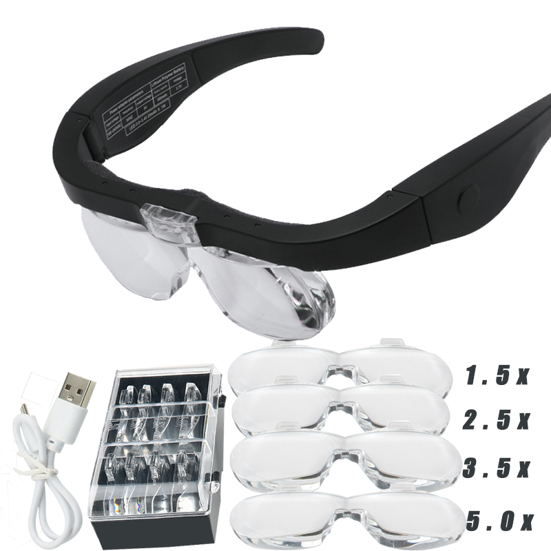 نظارات مكبرة Magnifier1.5X 2.5 - مراجعة Electronics Repair Glasses وسعره