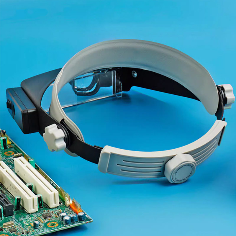 جديد عقال المكبر أضواء LED الع - مراجعة Electronics Repair Glasses وسعره