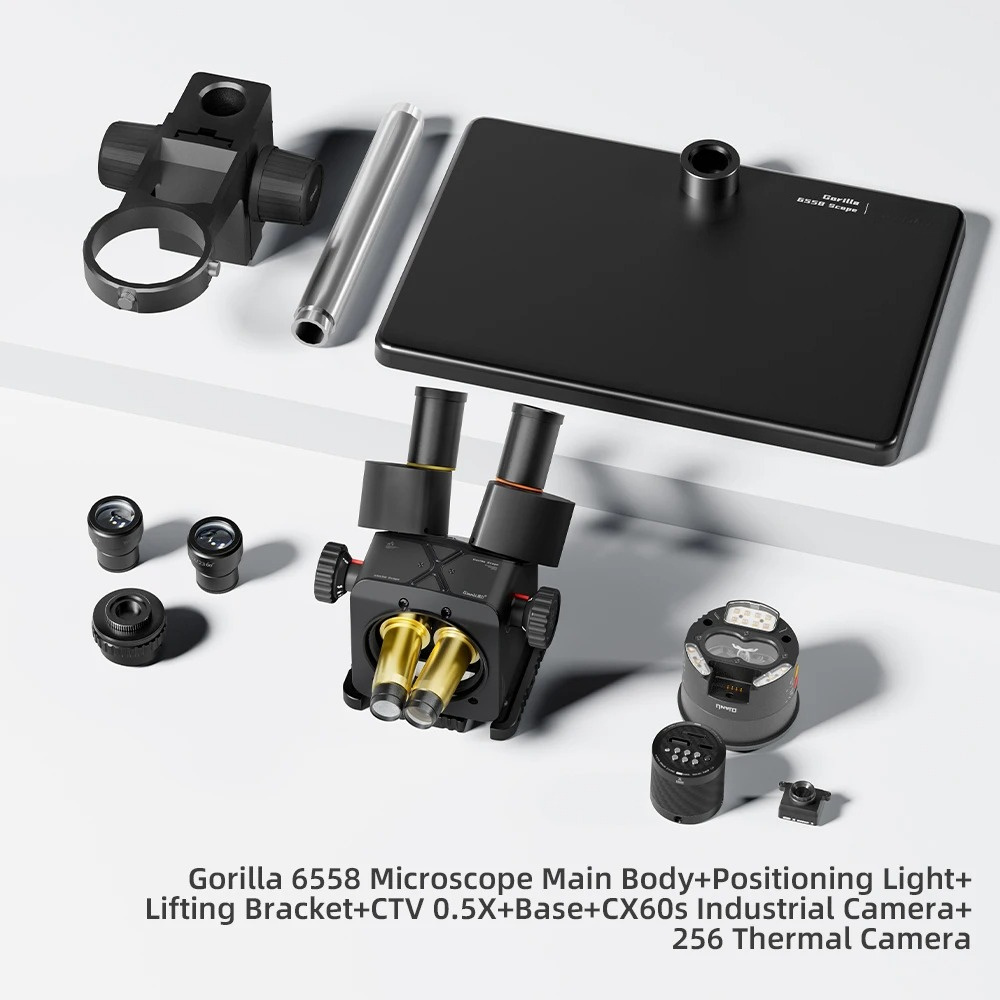 مجهر ثلاثي العدسات Qianli 6558 - مراجعة Electronic Repairing وسعره