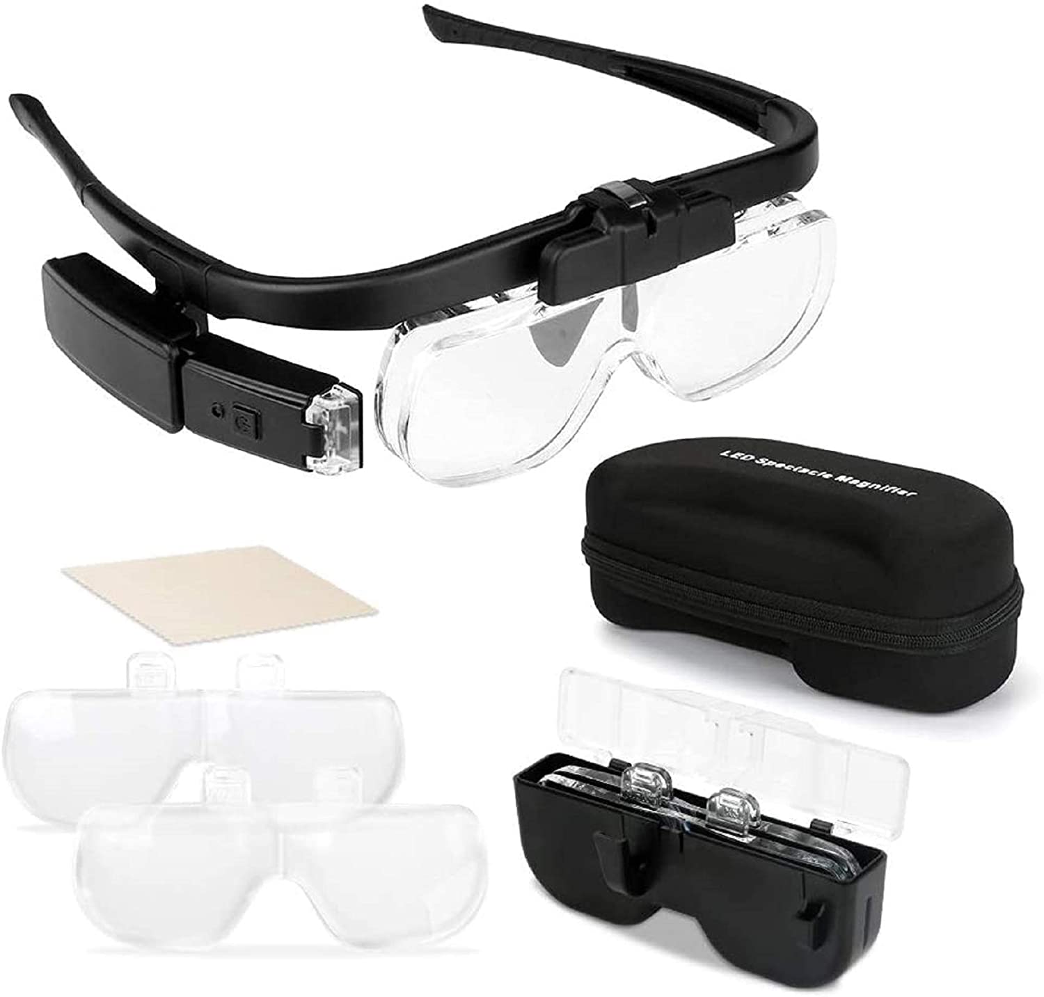 عدسة مكبرة 1.5X/2X/ 2.5X/3.5X/ - مراجعة Electronics Repair Glasses وسعره