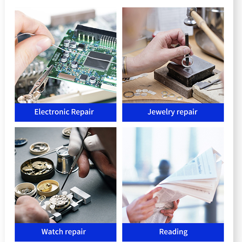 LED عقال المكبر المهنية نظارات - مراجعة Electronics Repair Glasses وسعره